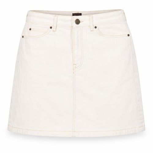 Lee Women's Ivory Cotton Skirt, Size 12 - Casual Style