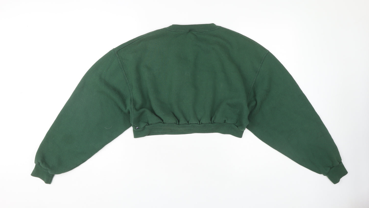 Russell Athletic Green Logo Sweatshirt L Unisex Casual Pullover