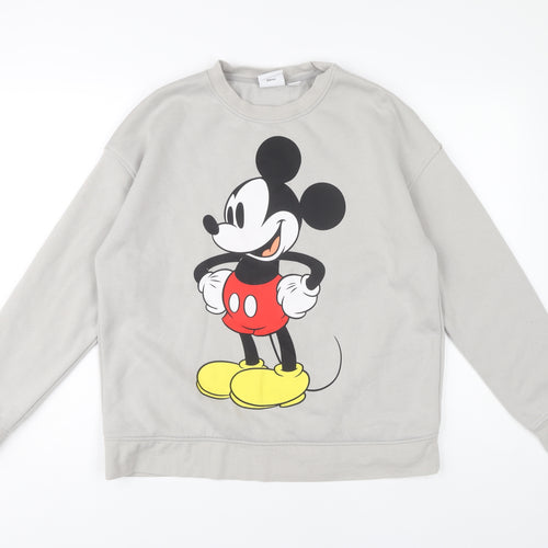 Disney Women's Grey S Mickey Sweatshirt Pullover