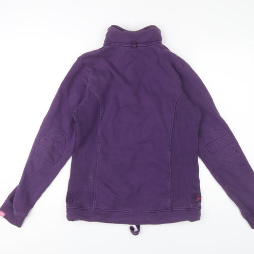 Joules Women's Purple Henley Sweatshirt Size 8