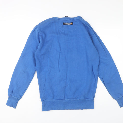 Ellesse Men's Blue Pullover Sweatshirt XS, Logo Print