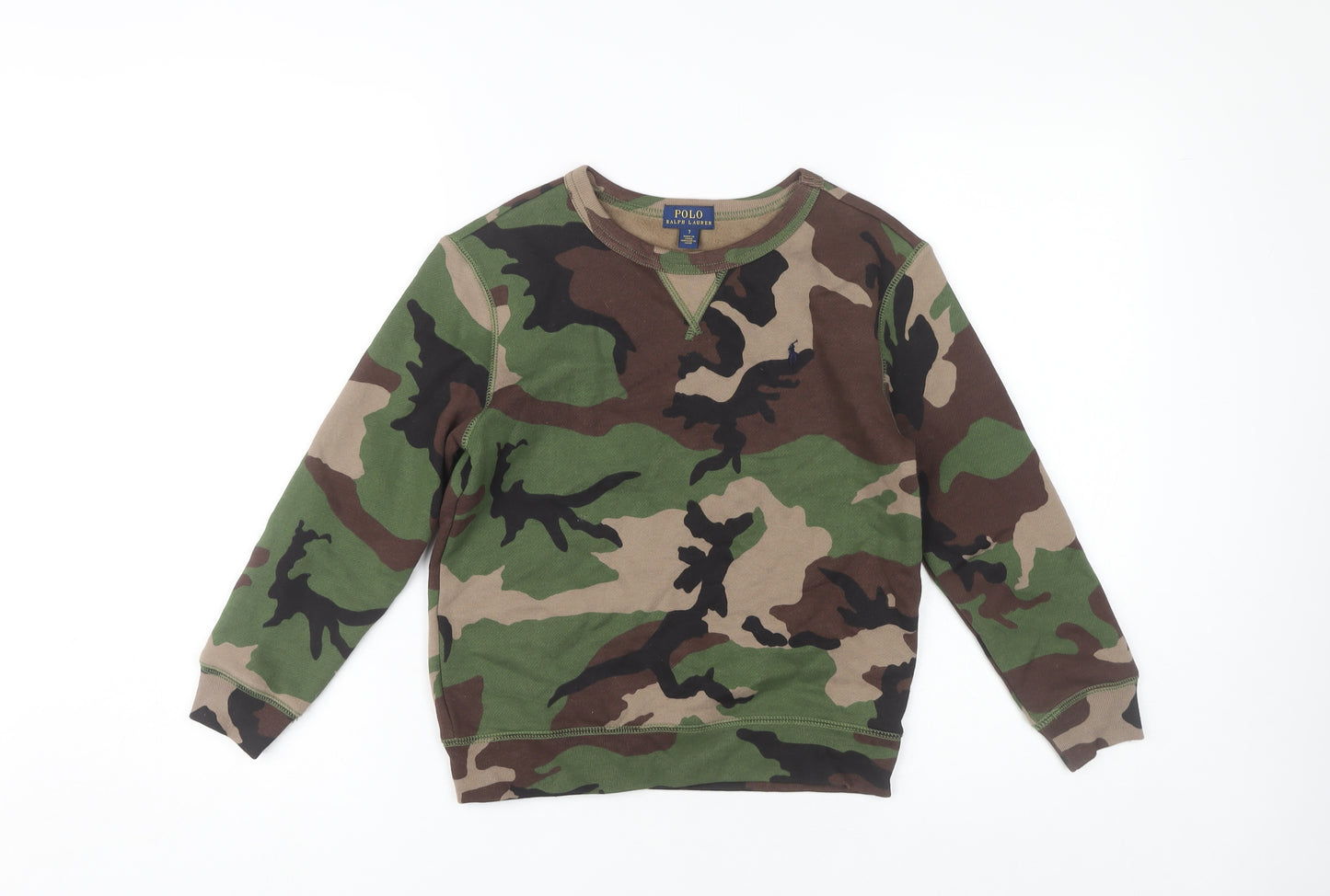 Polo Ralph Lauren Boys Camouflage Pullover Sweatshirt 7 Years