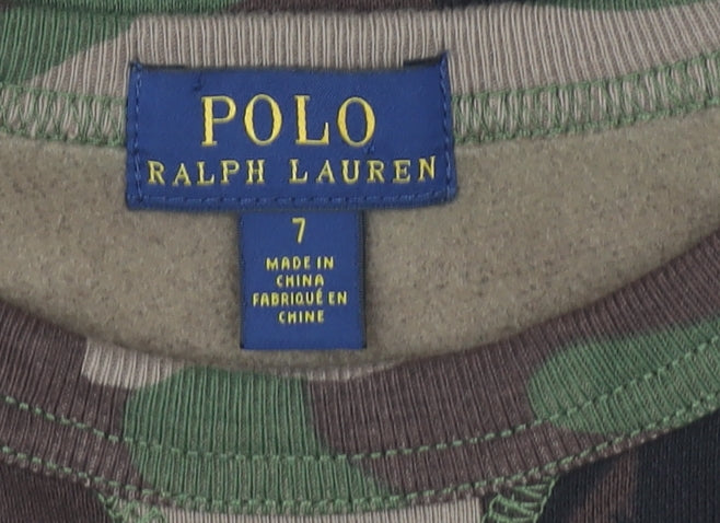 Polo Ralph Lauren Boys Camouflage Pullover Sweatshirt 7 Years