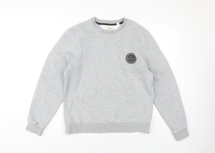 Jack Wills Grey Crew Neck Sweatshirt M Unisex