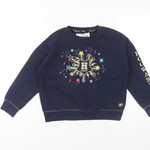 Marks and Spencer Harry Potter Girls Blue Pullover Sweatshirt 8-9 Yrs