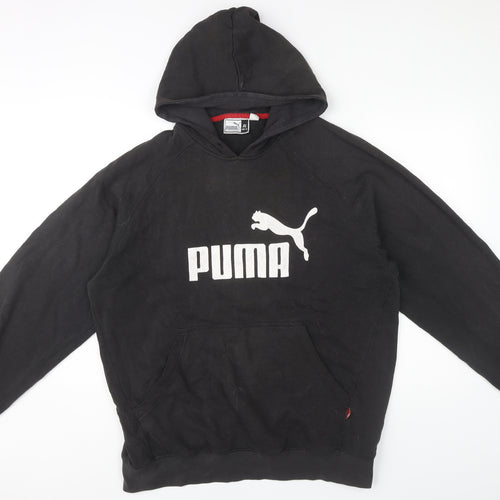 Puma Men's Black XL Pullover Hoodie with Logo