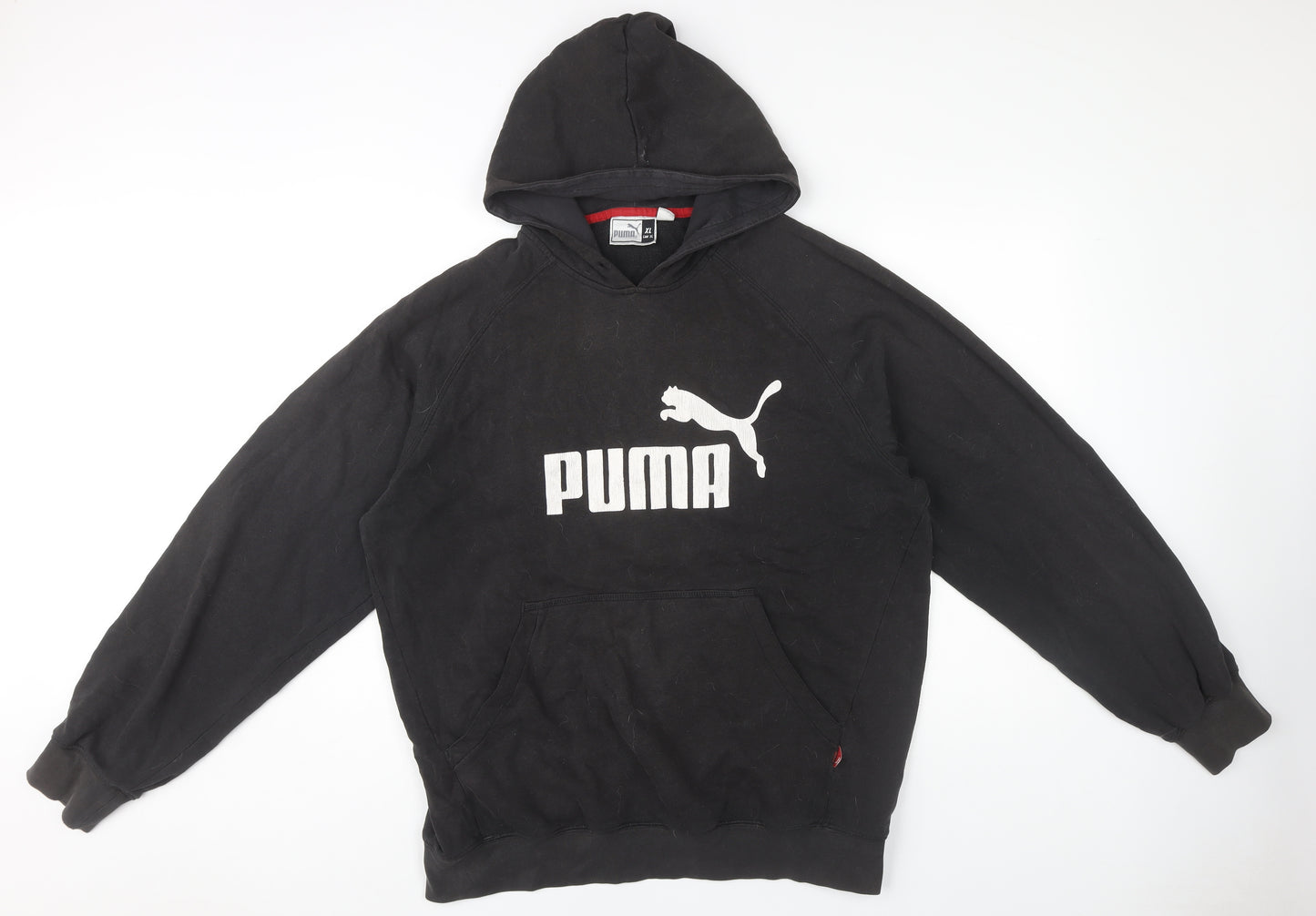 Puma Men's Black XL Pullover Hoodie with Logo