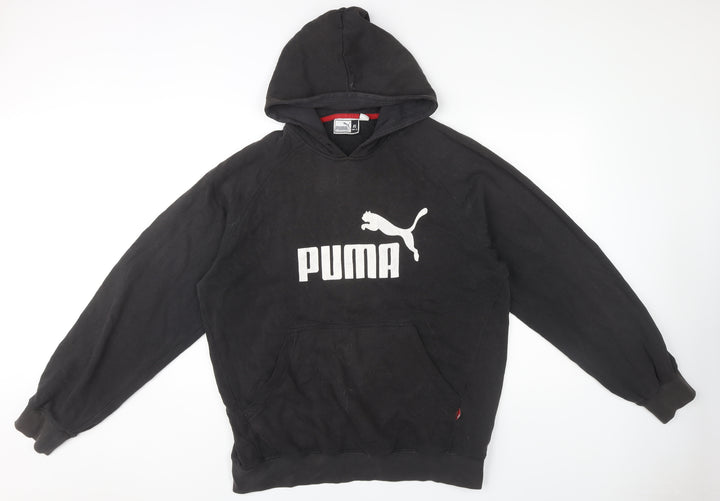 Puma Men's Black XL Pullover Hoodie with Logo