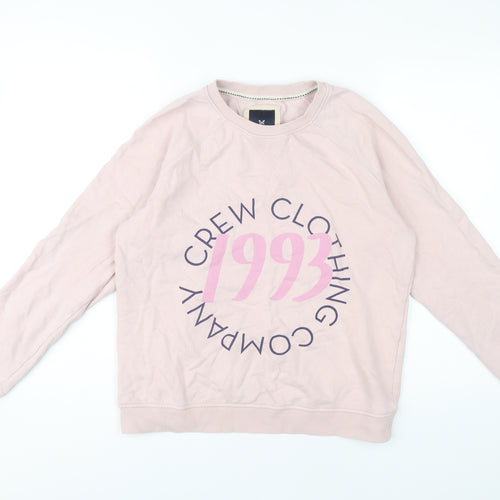 Crew Clothing Women's Pink Pullover Sweatshirt Size 10