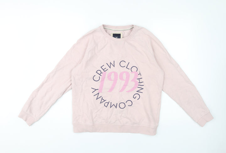 Crew Clothing Women's Pink Pullover Sweatshirt Size 10