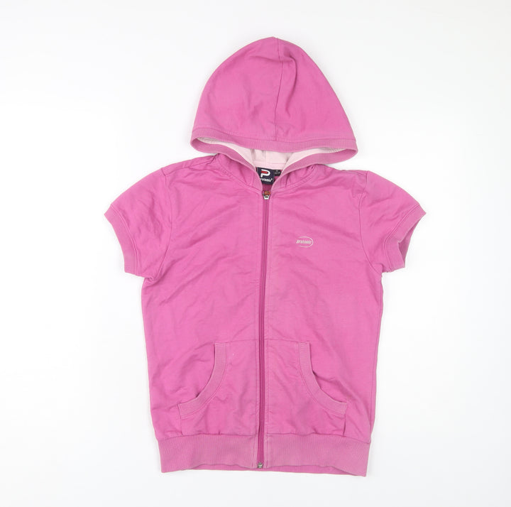 Protonic Girls Pink Full Zip Hoodie Medium Lightweight