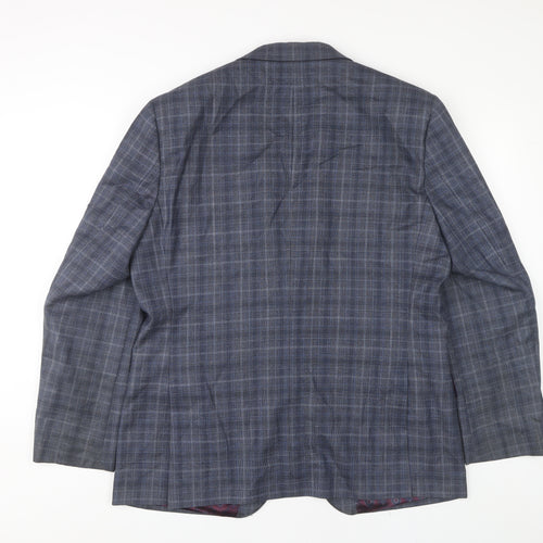 Turner & Sanderson Men's Grey Check Blazer 42R