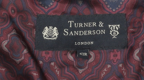 Turner & Sanderson Men's Grey Check Blazer 42R