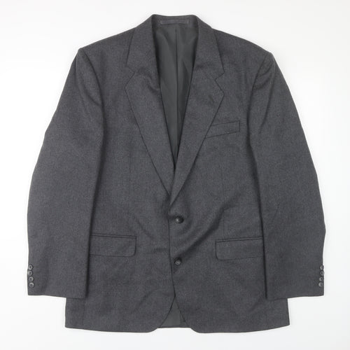 Centaur Grey Wool Men's Blazer, Size 42, Formal Wear