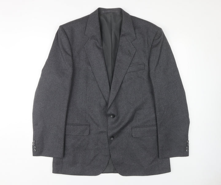 Centaur Grey Wool Men's Blazer, Size 42, Formal Wear