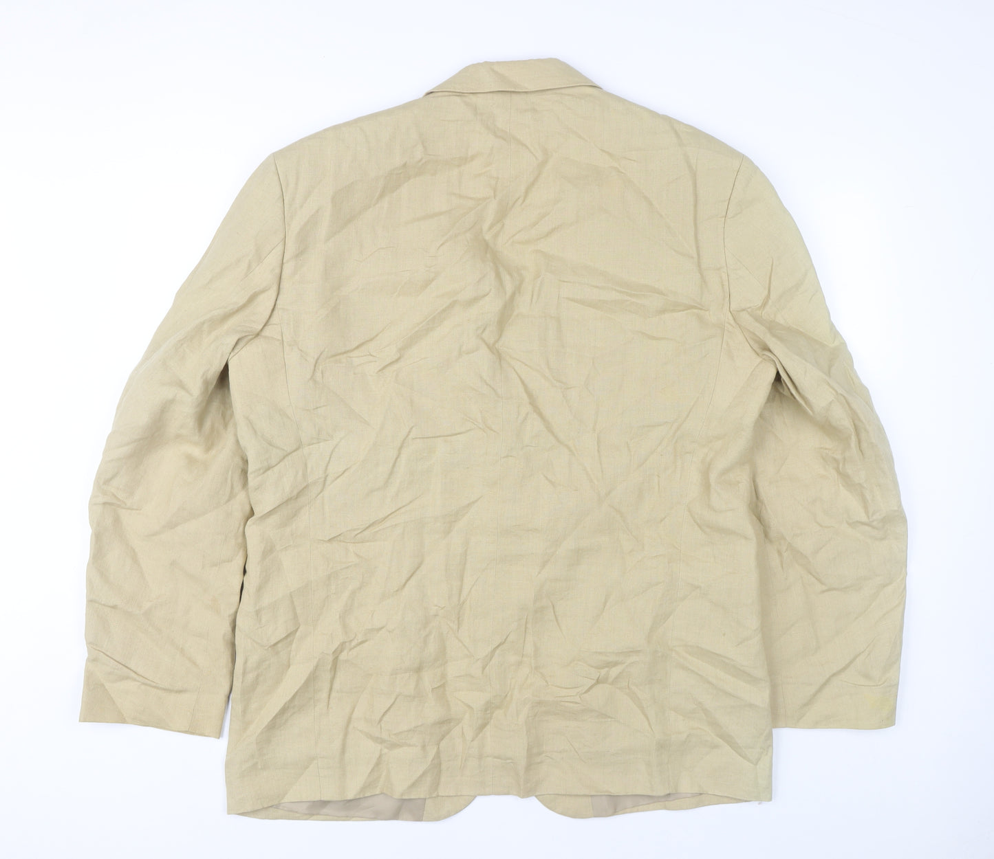 Gurteen Men's Beige Linen Blazer, Size 42R, Regular Fit