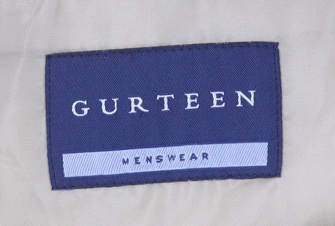 Gurteen Men's Beige Linen Blazer, Size 42R, Regular Fit