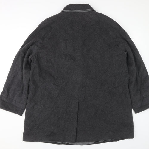 Eastex Women's Grey Wool Cashmere Overcoat Size 18