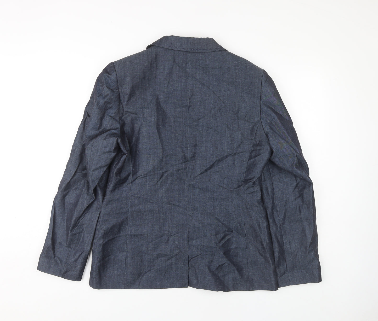 Laura Ashley Women's Blue Blazer Size 14 Wool Blend