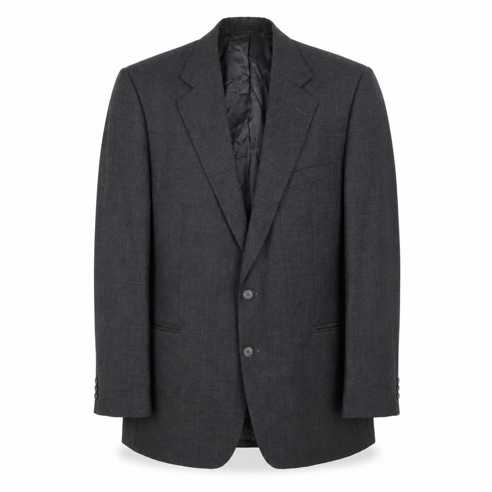Front view of Magee Men's Grey 42 Blazer, Single-Breasted, Notch Lapel