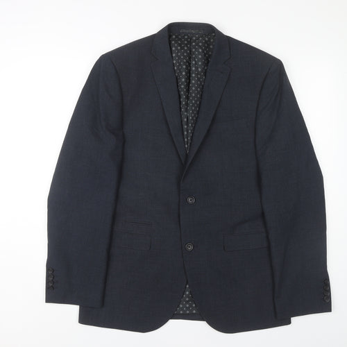Next Men's Blue Blazer Size 40 Single-Breasted