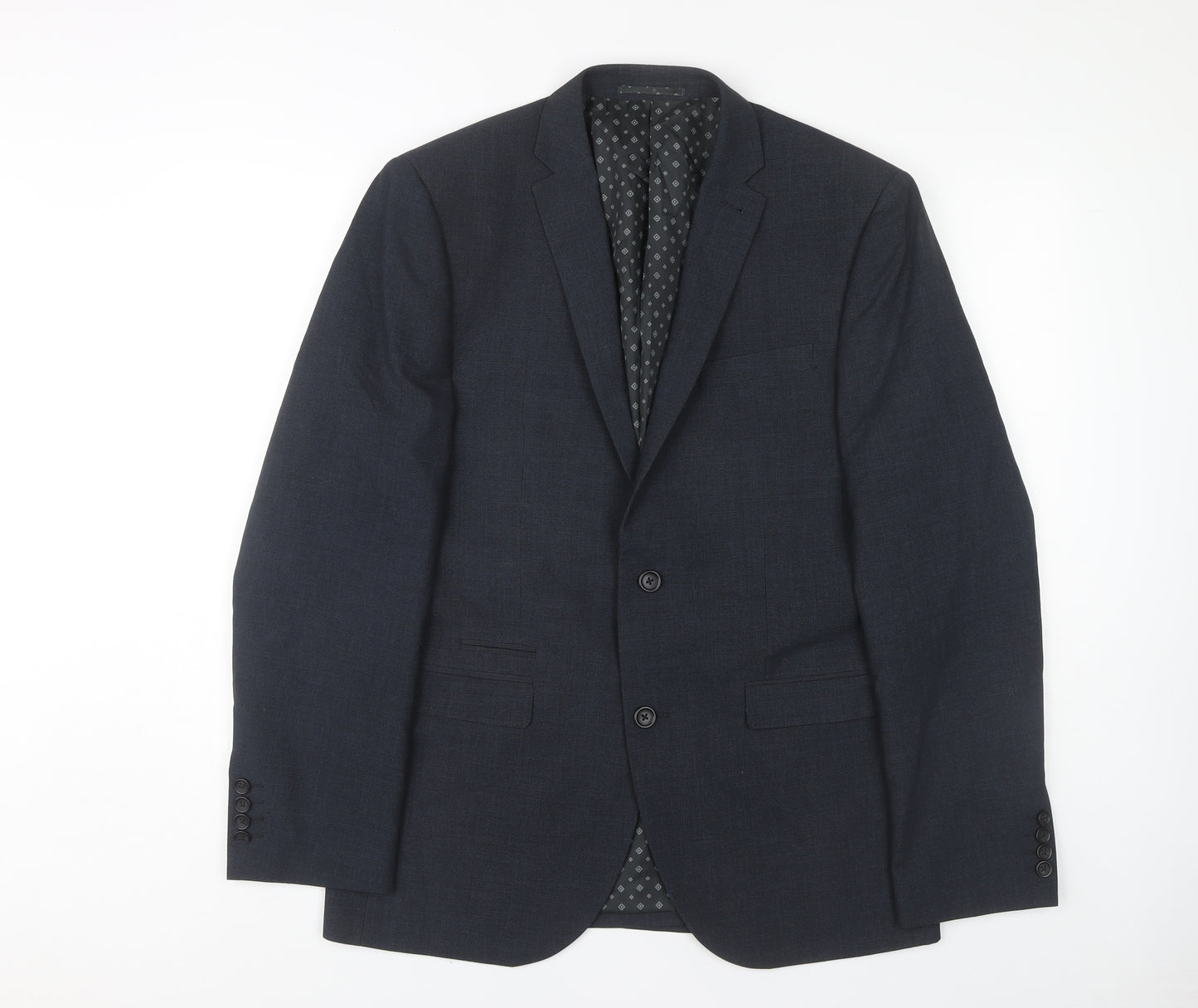 Next Men's Blue Blazer Size 40 Single-Breasted