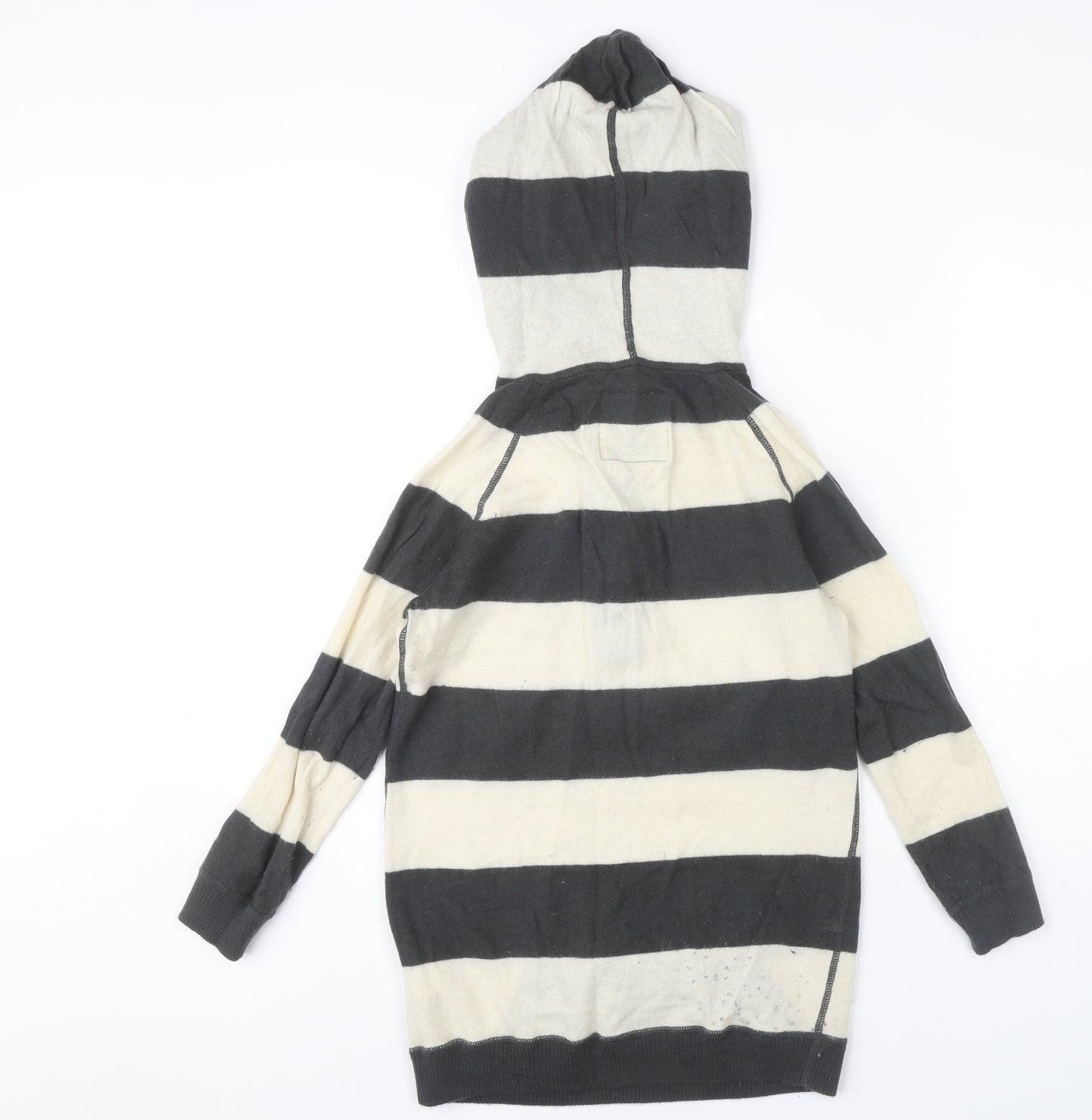 Jack Wills Women's Black Striped Pullover Jumper Size 8