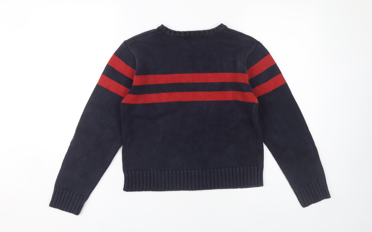 Polo Ralph Lauren Boys Blue Striped Pullover Jumper S