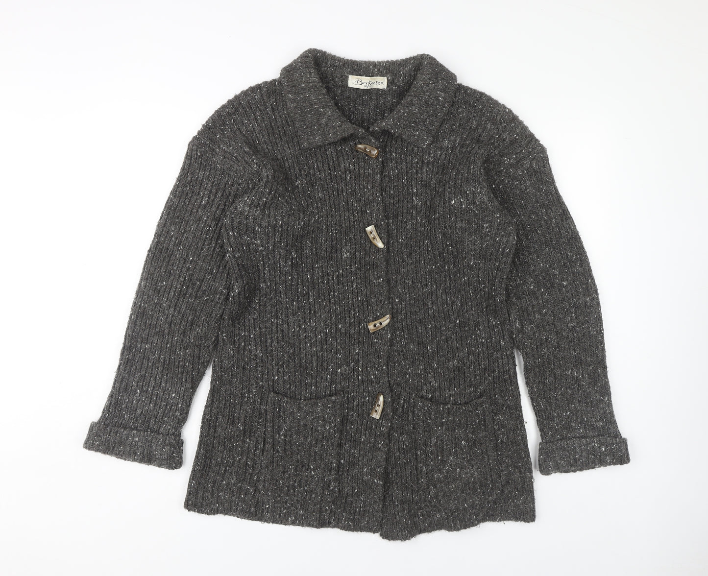 Berkertex Women's Grey Cardigan Size 10