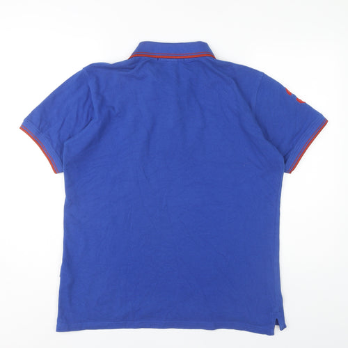 US Polo Assn Men's Blue Polo Shirt Size L American Style