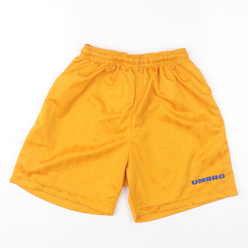 Umbro Boys Yellow Athletic Shorts, Size 164