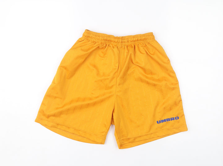 Umbro Boys Yellow Athletic Shorts, Size 164