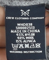 Crew Clothing Company Women's Grey Fair Isle Jumper Size 16