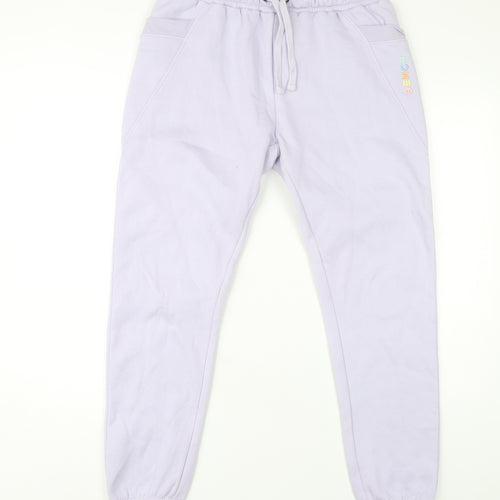 Bench Women's Purple Cotton Drawstring Joggers Size 10