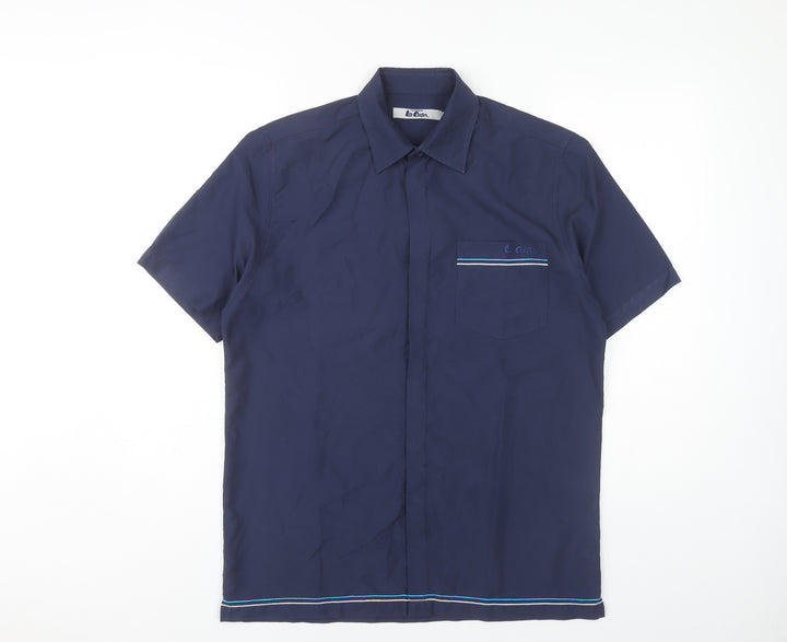 Lee Cooper Men's Blue Casual Shirt - Size S