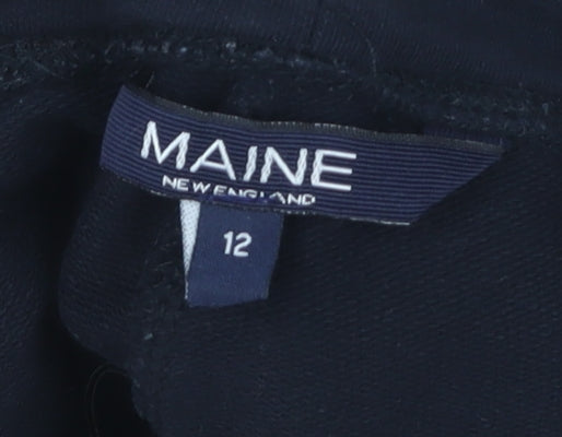 MAINE Women's Black Leggings Size 12 Slim Fit