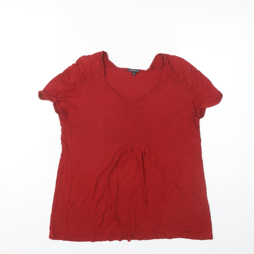 Limited Collection Red Round Neck Women's Top Size 10