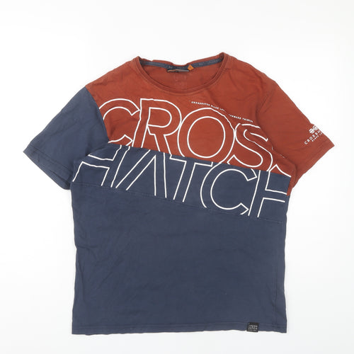 Crosshatch Men's Multicoloured Graphic T-Shirt L