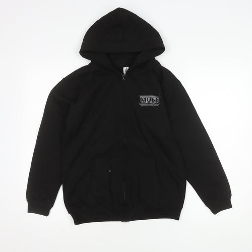 Just Hoods Unisex Kids Black XL Hoodie Jacket