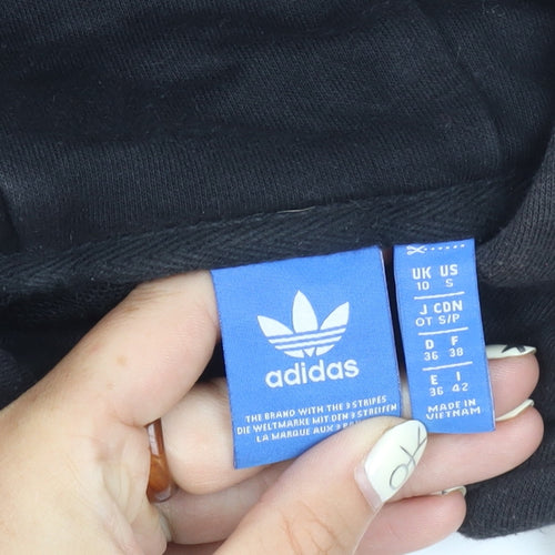 Adidas Women's Black Pullover Hoodie Size 10 S