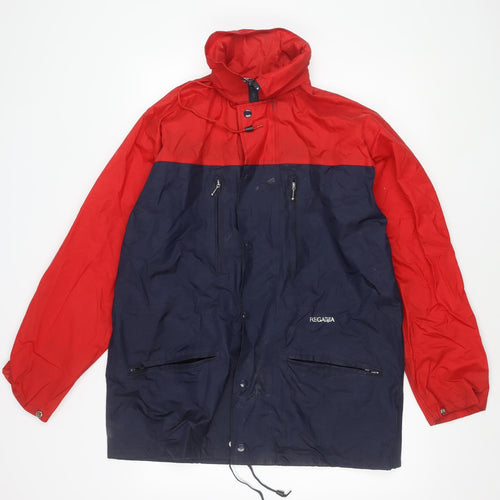 Regatta Men's Waterproof Parka Jacket Red Blue M