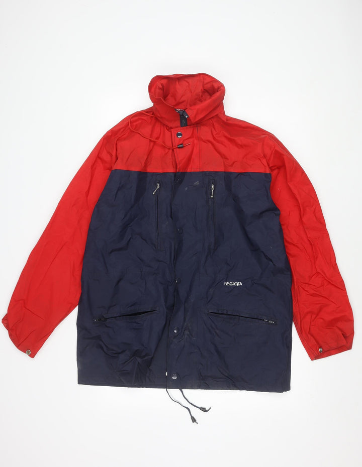 Regatta Men's Waterproof Parka Jacket Red Blue M