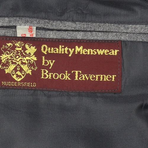 Brook Taverner Men's Grey Blazer 40 Regular
