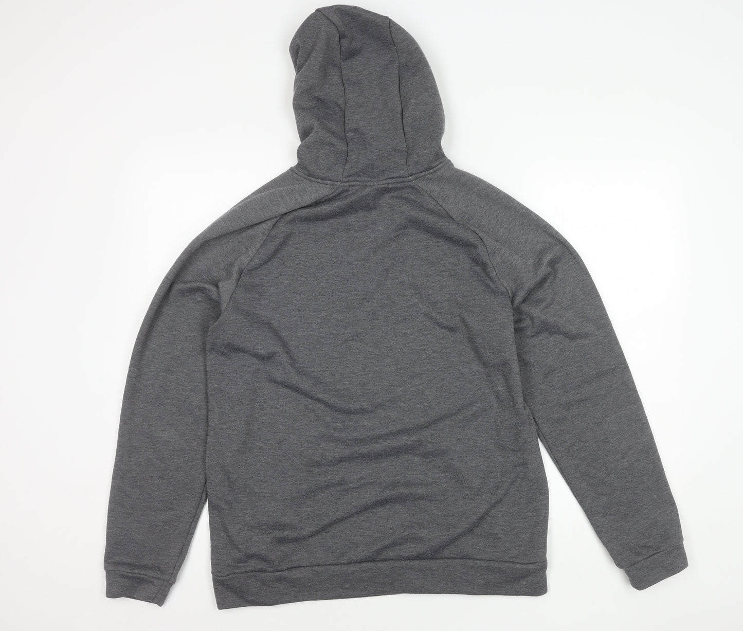 Nike Men's Grey Pullover Hoodie, M, Fleece, Logo