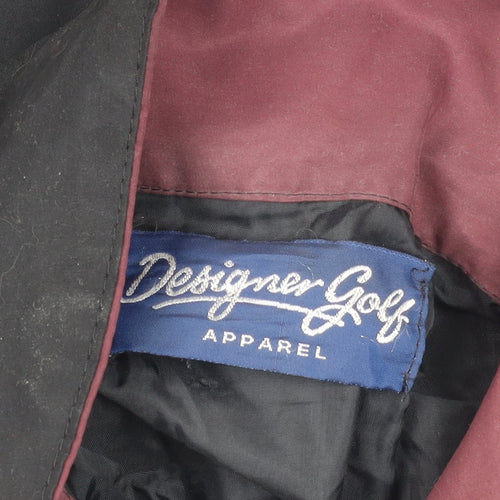 Designer Golf Men's Black Breathable Jacket Size L