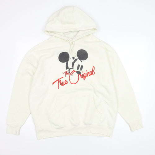 Disney Unisex XS White Mickey Mouse Hoodie