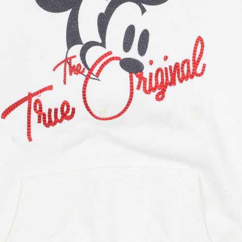 Disney Unisex XS White Mickey Mouse Hoodie