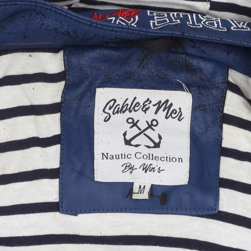 Sable & Mer Women's Blue Nautical M Rain Coat