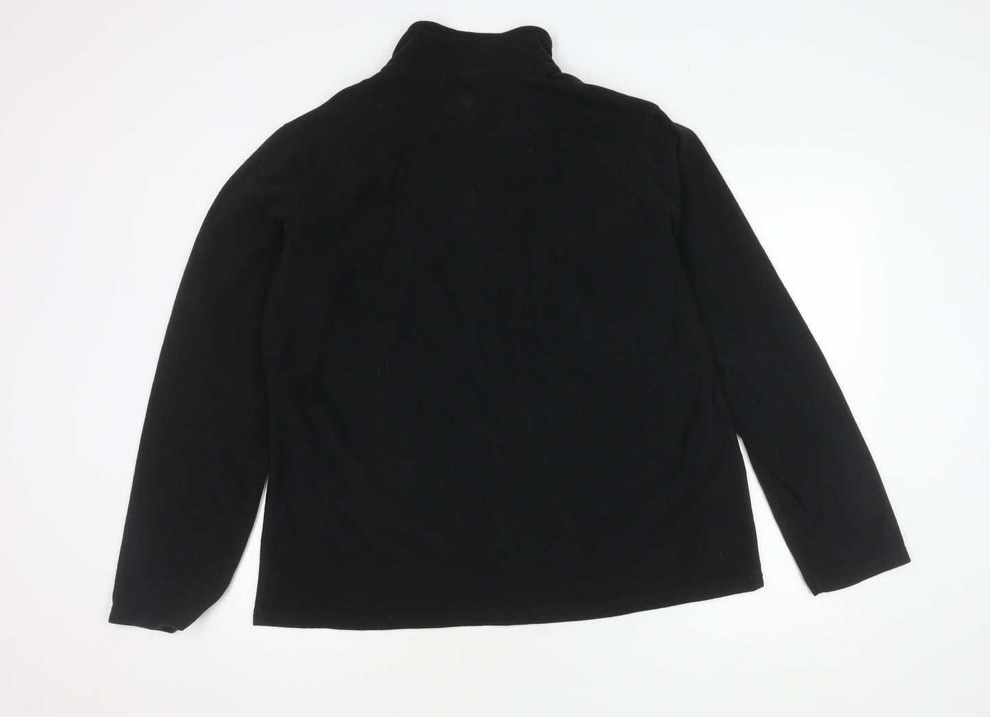 Mountain Warehouse Unisex Sweatshirt Black XL Fleece Zip Outdoor