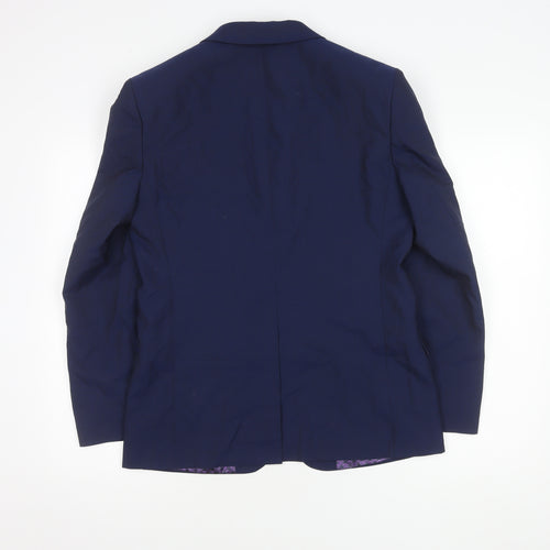 Ted Baker Blue Slim Fit Wool Suit Jacket 38